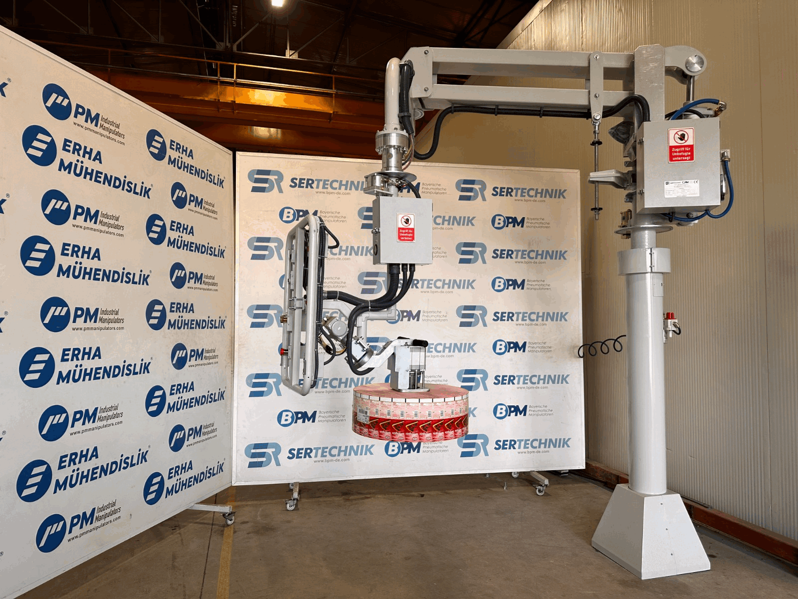 Rollenhandling Manipulator für Verpackungsrollen