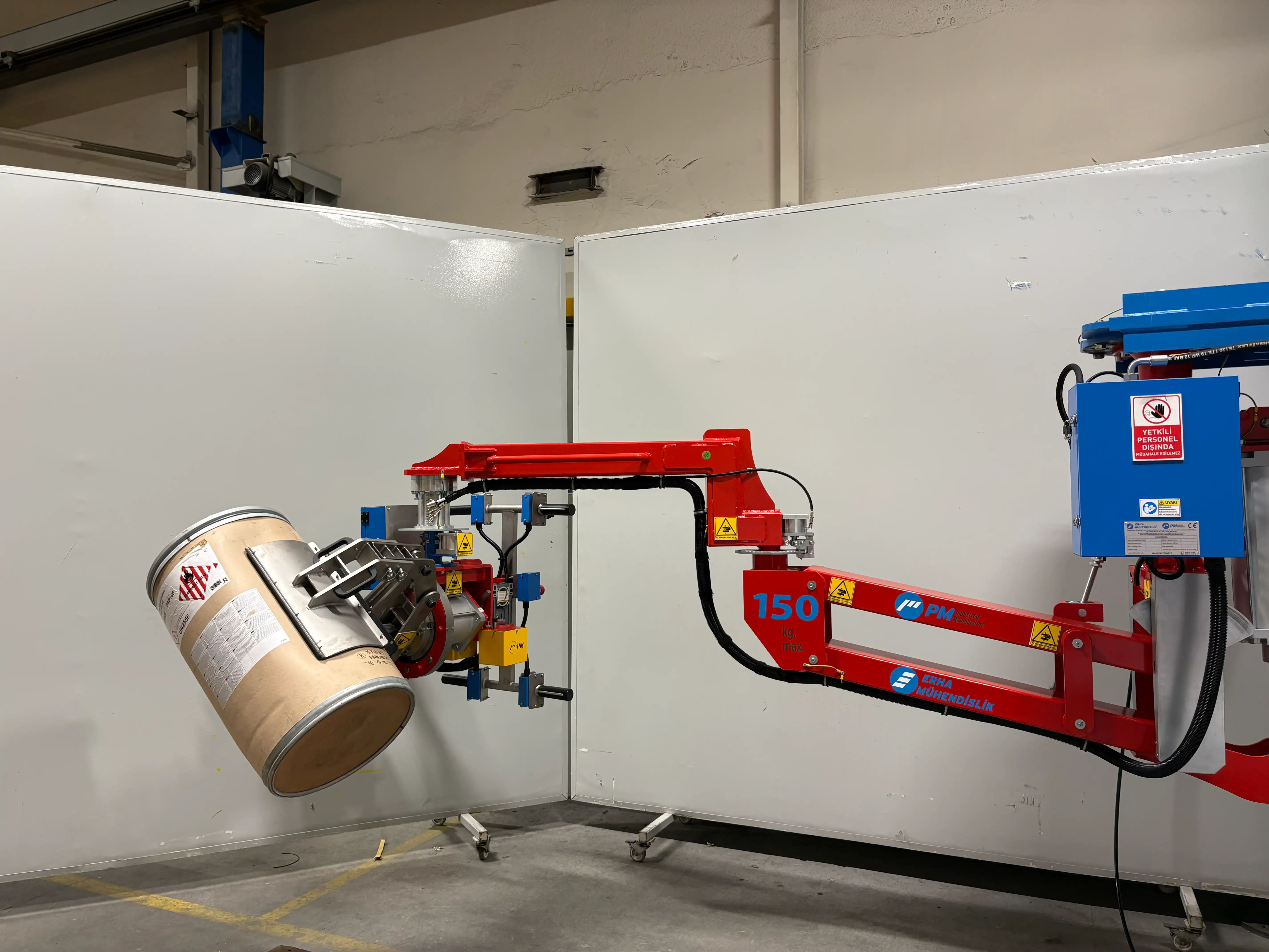 Fass-Manipulator für industrielle Produktion